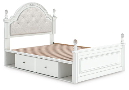 Kozlani Full Upholstered Panel Storage Bed
