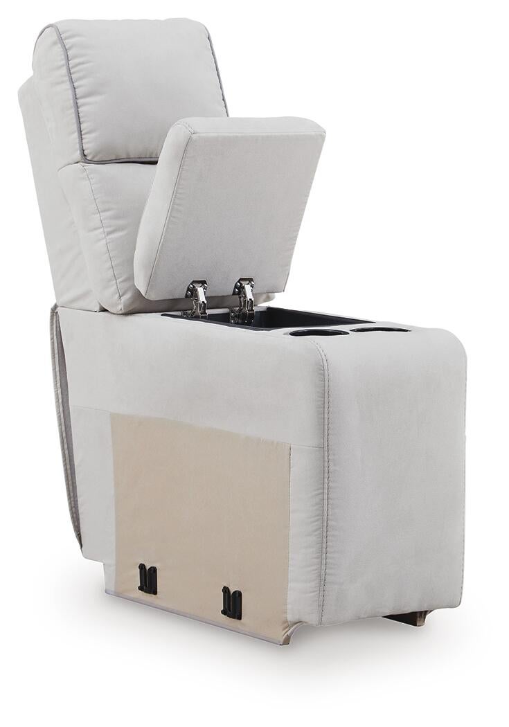 Social Pointe 5-Piece Reclining Sectional with Storage Consoles