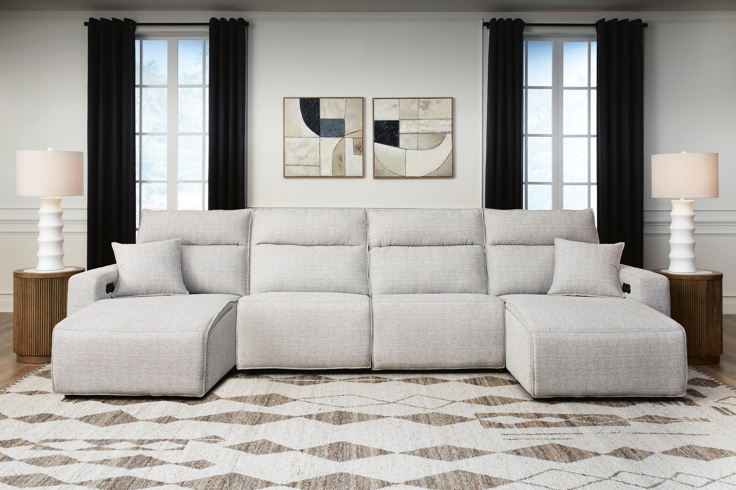 Modmax II 4-Piece Reclining Sectional with Double Chaise