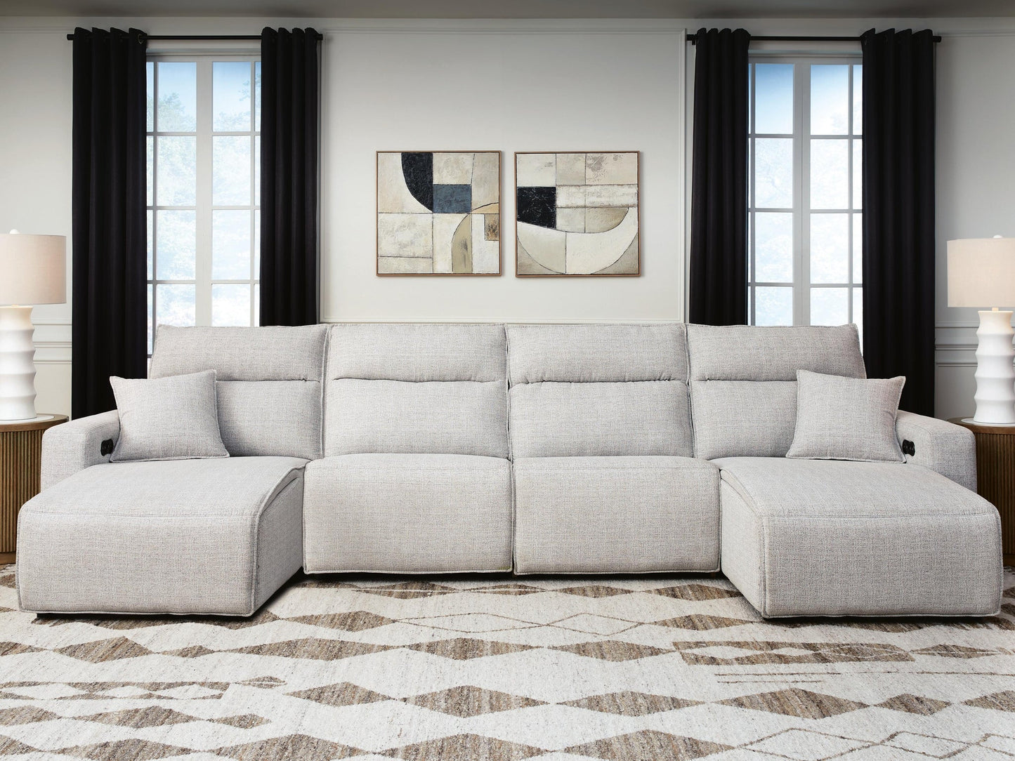 Modmax II 4-Piece Reclining Sectional with Double Chaise
