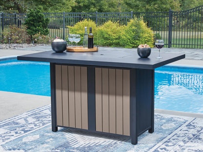East Beach RECT Bar Table w/Fire Pit