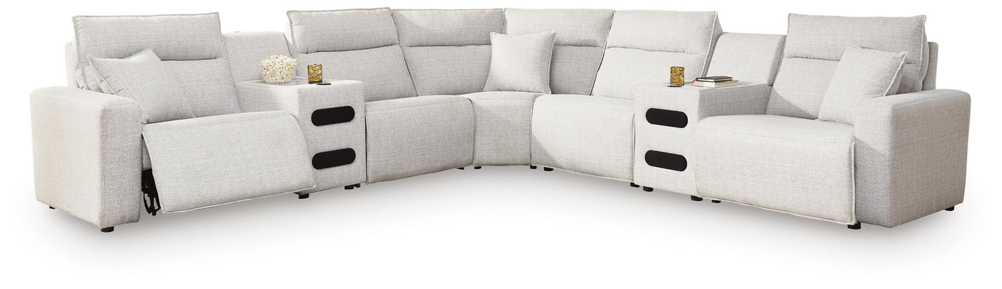 Modmax II 7-Piece Power Reclining Sectional with Audio Consoles