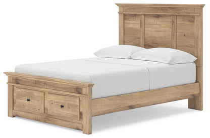 Makidern Full Panel Storage Bed