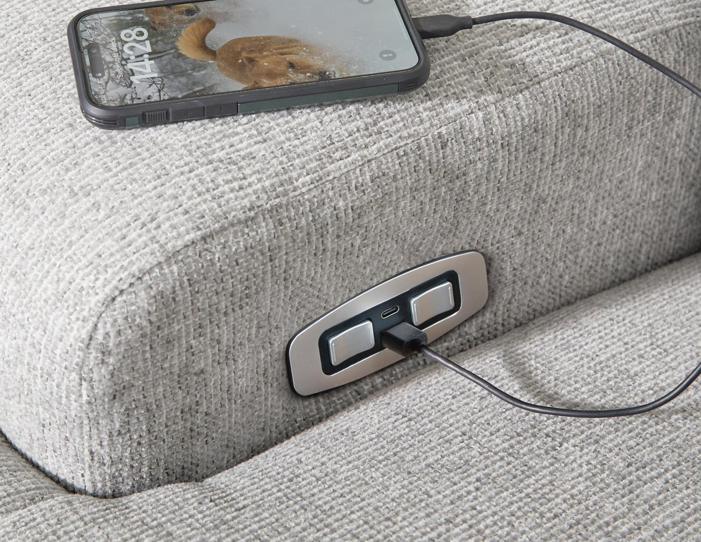 Acklen Place 5-Piece Power Reclining Sectional with Storage Console