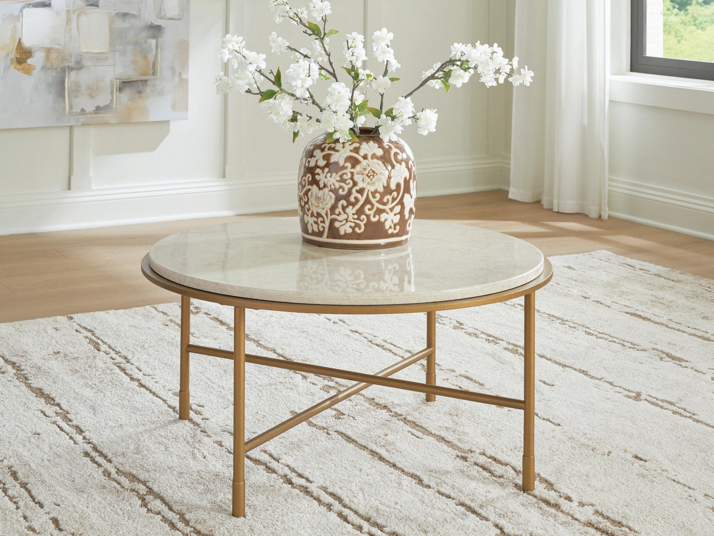 Alben Round Cocktail Table