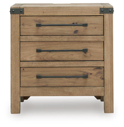 Ridgester Three Drawer Night Stand