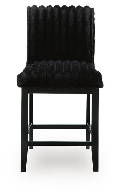Mervannie Upholstered Barstool (2/CN)