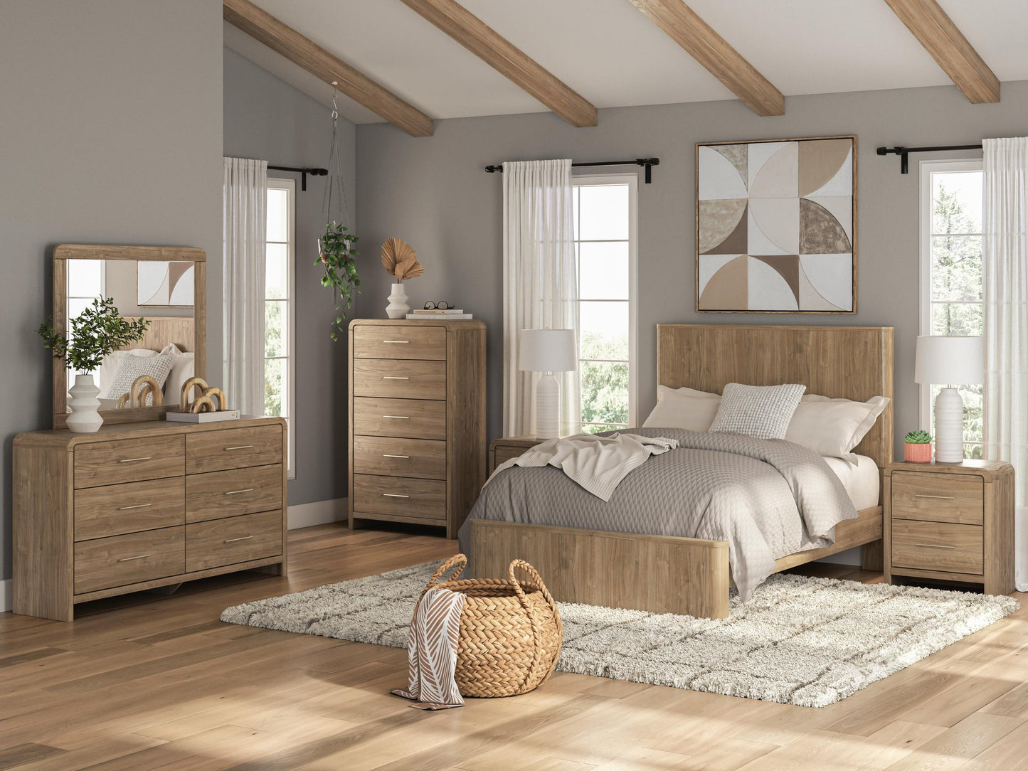 Gramburg Full Panel Platform Bed