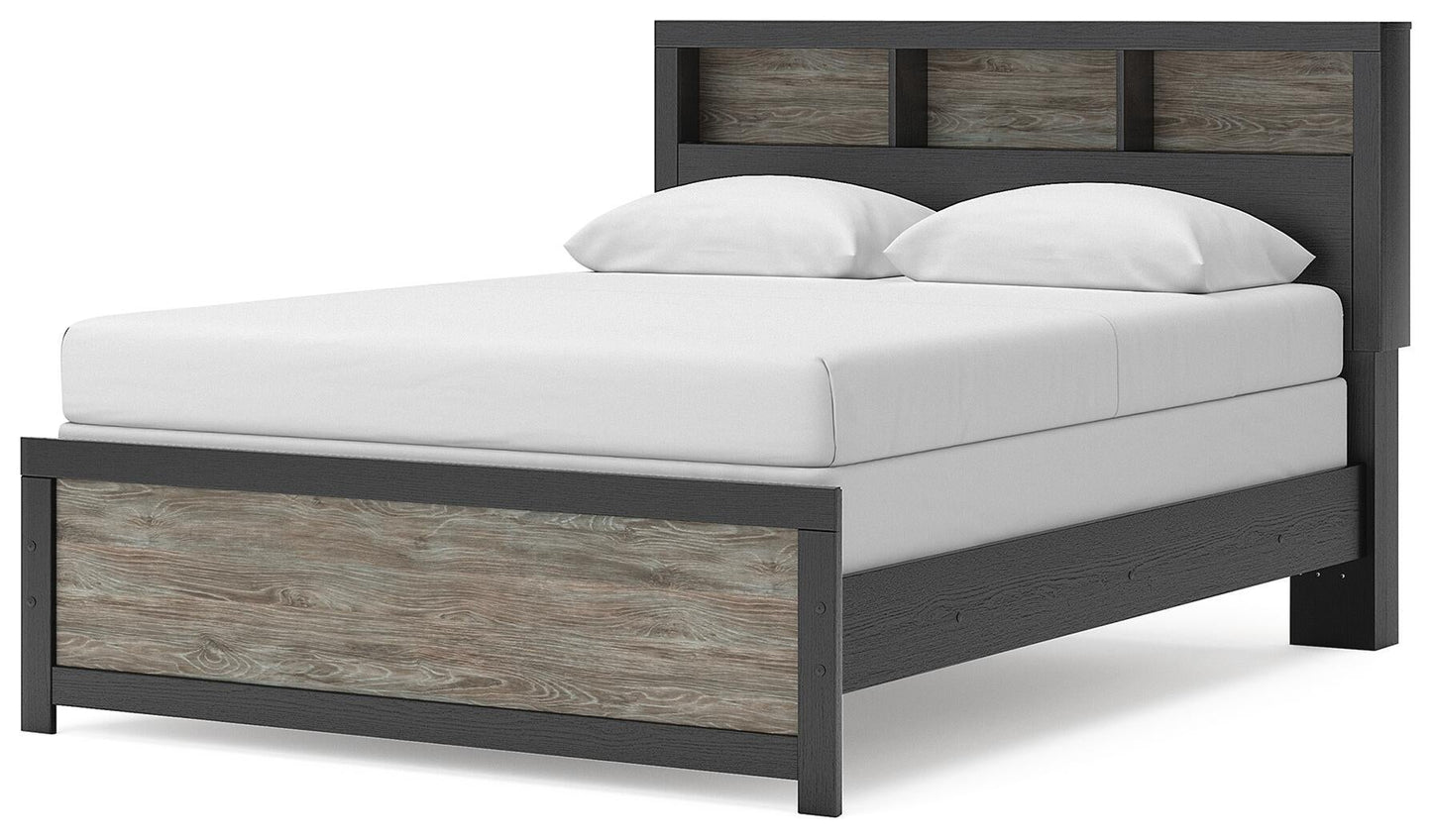 Broachmyn Queen Bookcase Panel Bed