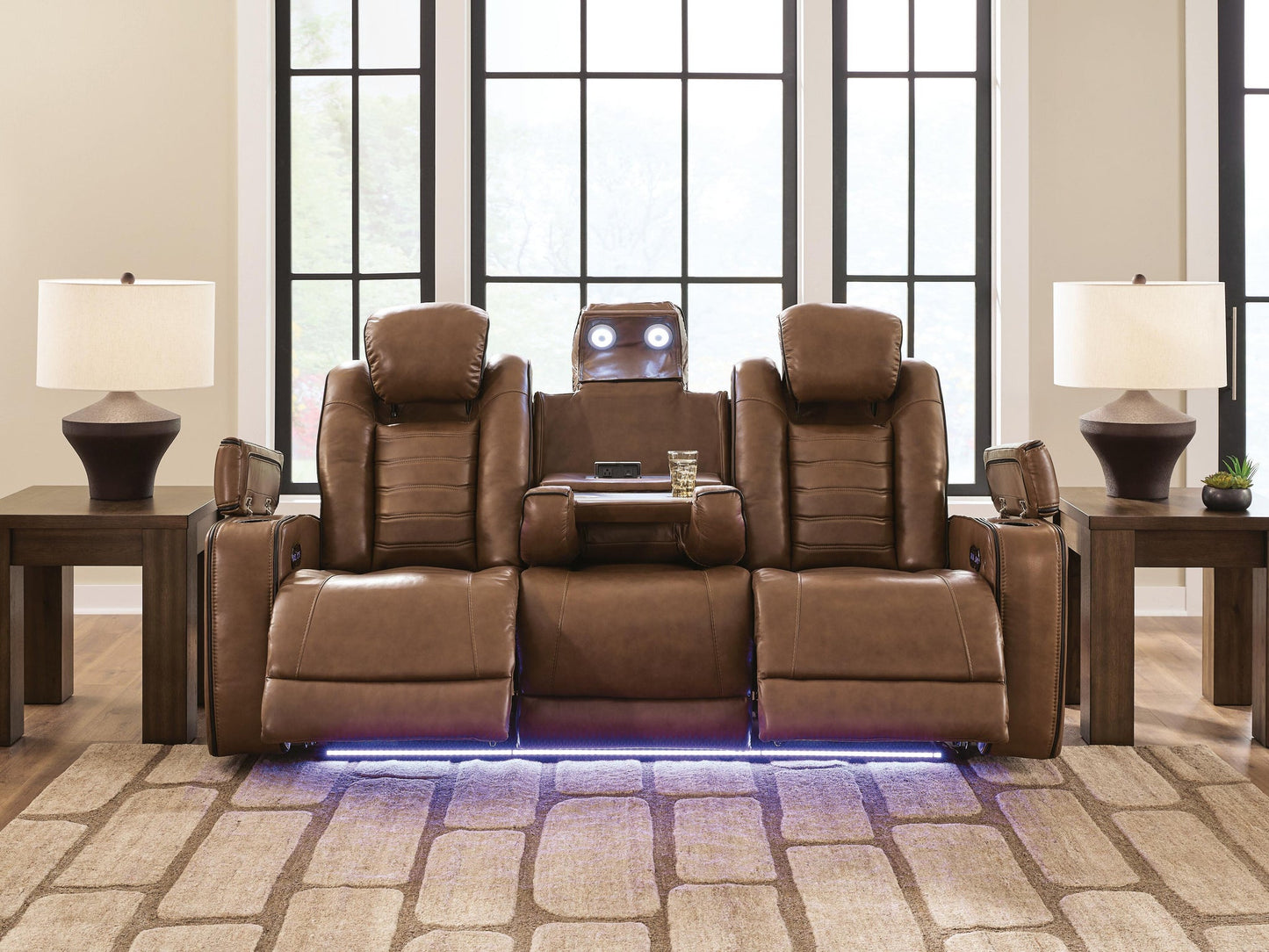 Gruaro PWR REC Sofa with ADJ Headrest