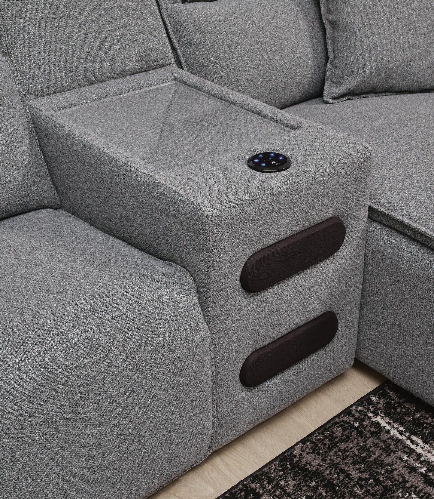 Modmax II 7-Piece Power Reclining Sectional with Chaise and Audio Console