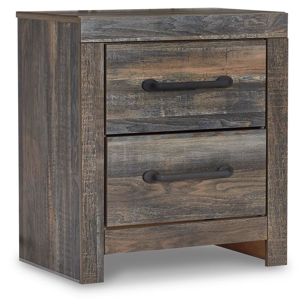 Drystan Queen Panel Bed with 4 Storage Drawers, Dresser, Mirror, Chest and Nightstand