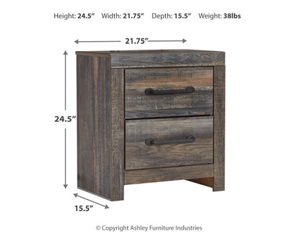 Drystan Full Bookcase Bed with 4 Storage Drawers with Mirrored Dresser, Chest and Nightstand