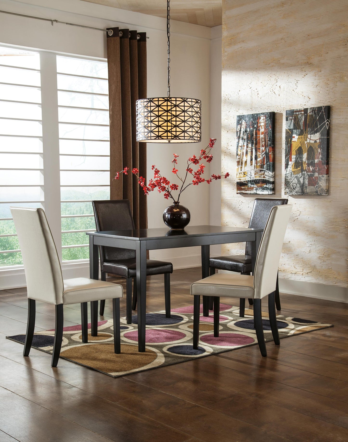 Kimonte Dining Table and 4 Chairs