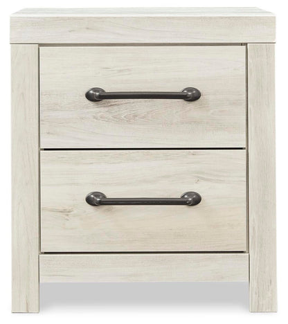 Cambeck Full Panel Bed with 4 Storage Drawers with Mirrored Dresser, Chest and Nightstand