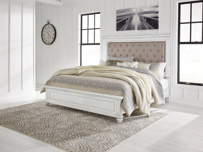 Kanwyn Queen Panel Bed, Dresser and Mirror