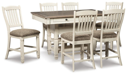 Bolanburg Counter Height Dining Table and 6 Barstools