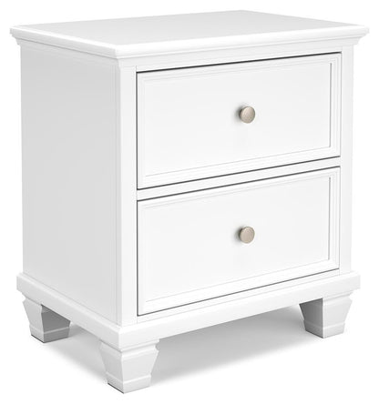Fortman California King Panel Bed with Mirrored Dresser, Chest and Nightstand