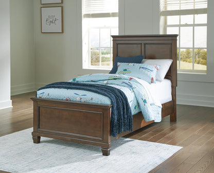 Danabrin Twin Panel Bed with Mirrored Dresser and Nightstand