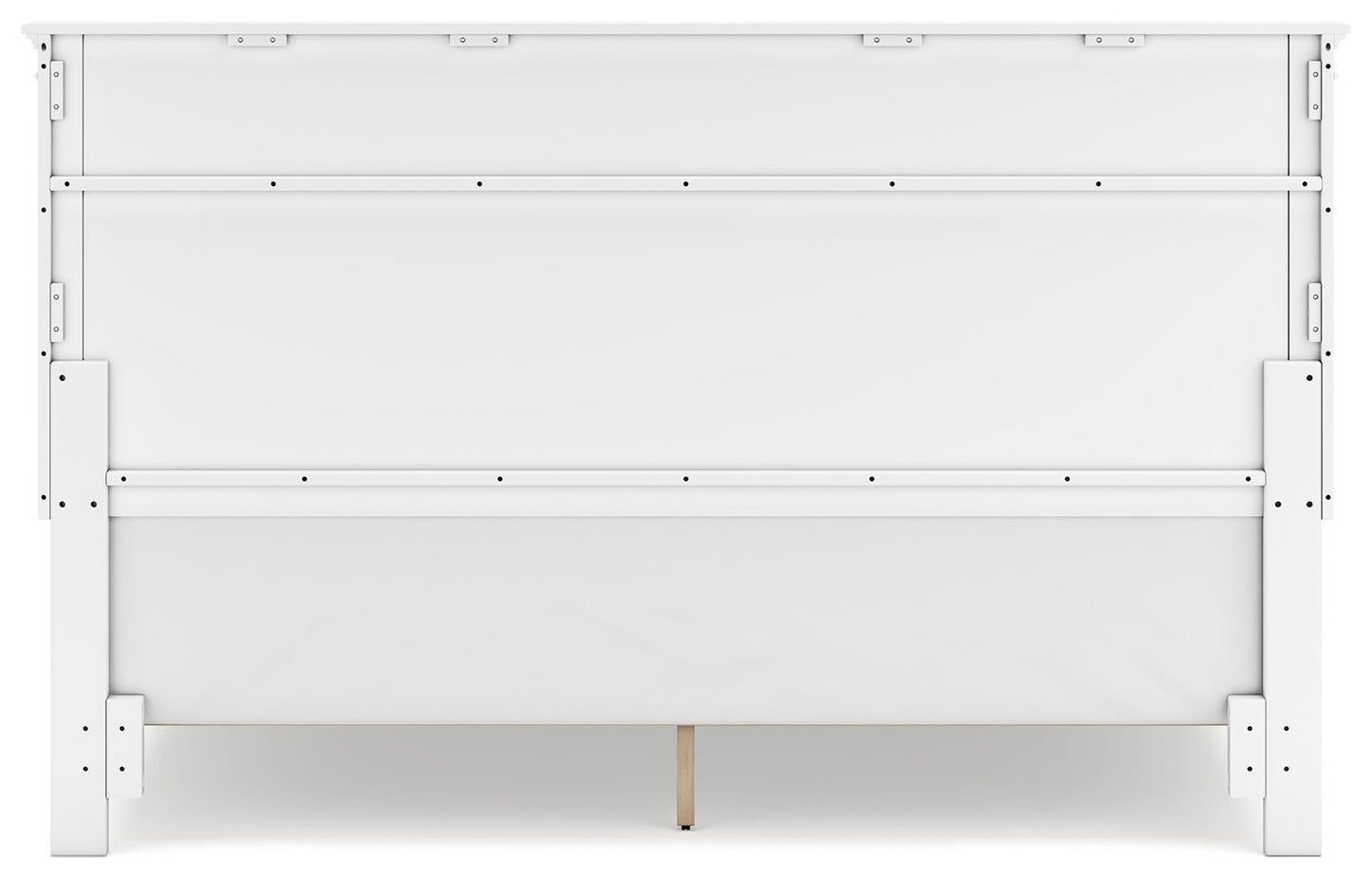 Fortman King Panel Bed with Mirrored Dresser and Nightstand