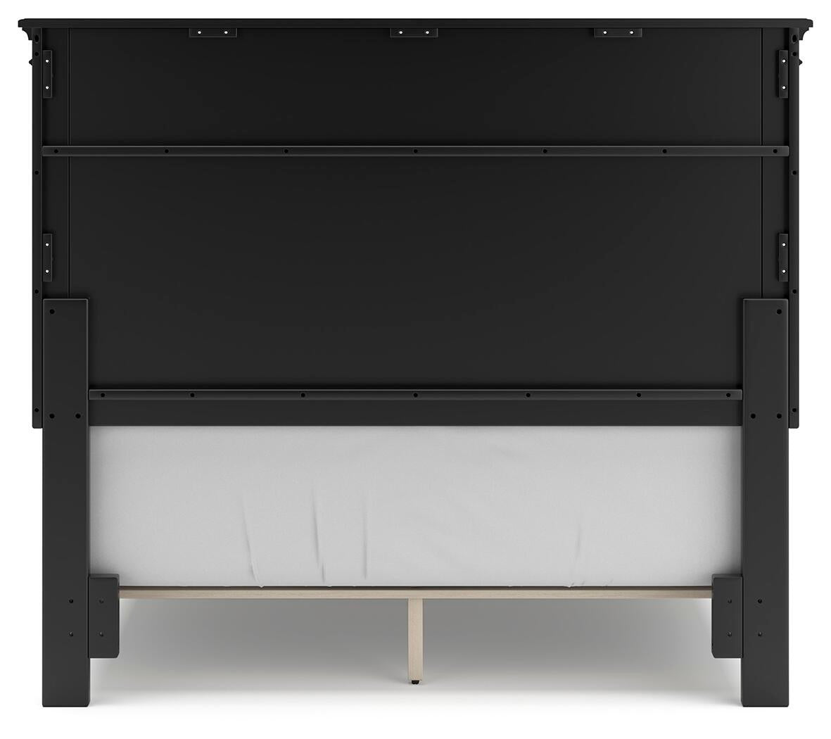 Lanolee Full Panel Bed with Mirrored Dresser and Nightstand
