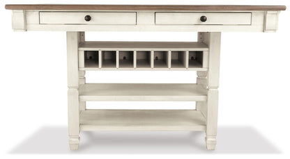 Bolanburg Counter Height Dining Table and 4 Barstools