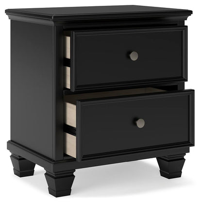 Lanolee Queen Panel Bed with Mirrored Dresser, Chest and Nightstand