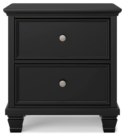 Lanolee Queen Panel Bed with Mirrored Dresser, Chest and Nightstand