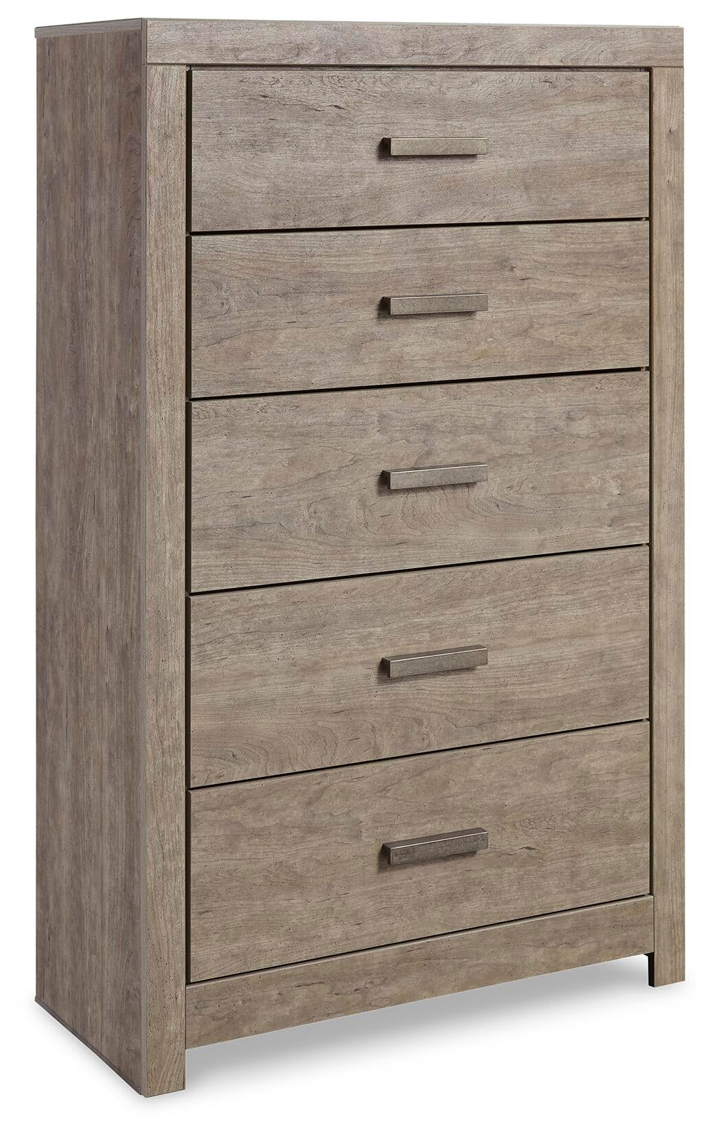 Culverbach King Panel Bed with Mirrored Dresser, Chest and Nightstand