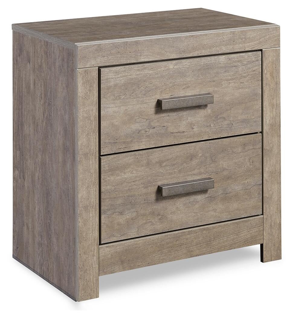 Culverbach King Panel Bed with Mirrored Dresser, Chest and Nightstand