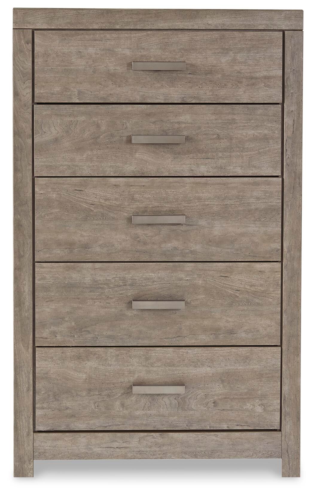 Culverbach King Panel Bed with Mirrored Dresser, Chest and Nightstand
