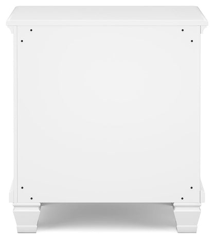 Fortman Full Panel Bed with Mirrored Dresser and Nightstand