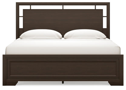 Covetown King Panel Bed, Dresser, Mirror, Chest and Nightstand