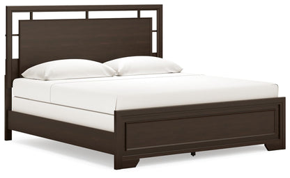 Covetown King Panel Bed, Dresser, Mirror, Chest and Nightstand