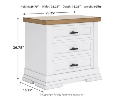 Ashbryn Queen Panel Storage Bed, Dresser, Mirror and Nightstand