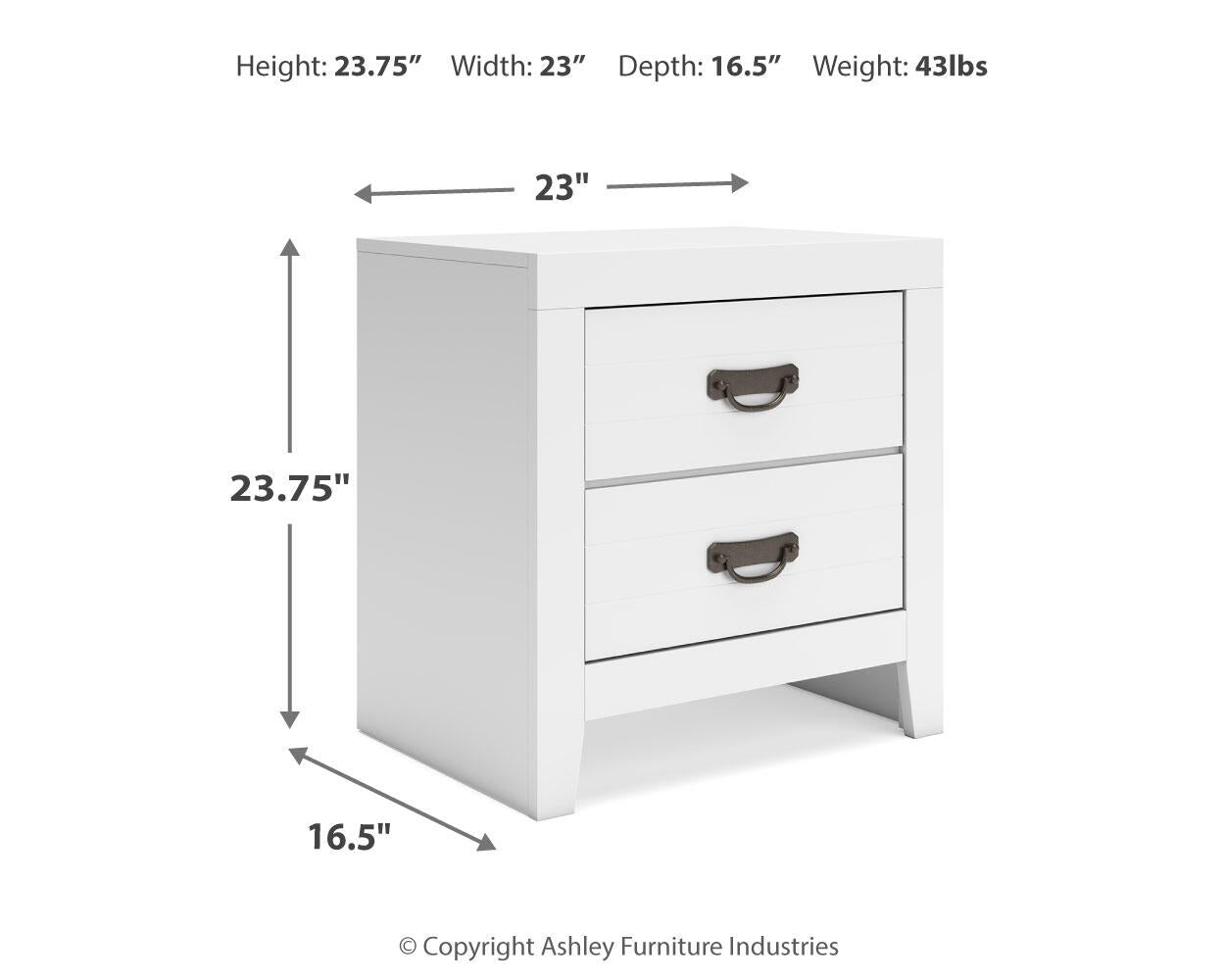 Binterglen King Panel Bed, Dresser, Mirror, Chest and Nightstand