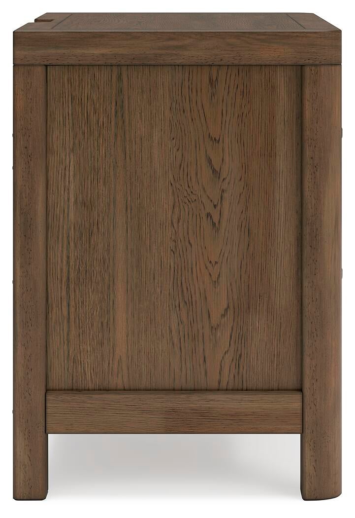 Cabalynn King Upholstered Bed with Mirrored Dresser, Chest and Nightstand