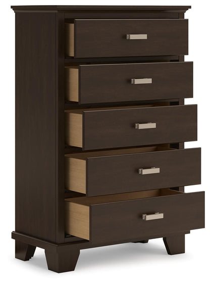 Covetown Full Panel Bed, Dresser, Mirror, Chest and Nightstand