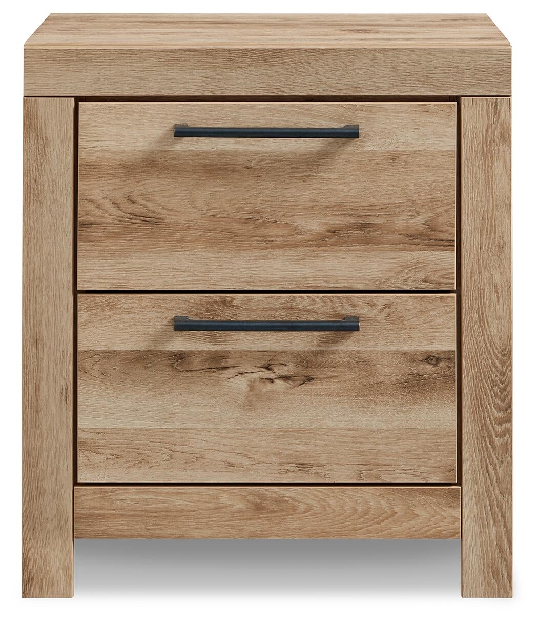 Hyanna Queen Panel Storage Bed, Dresser, Mirror and Nightstand