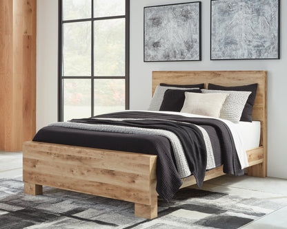Hyanna Queen Panel Bed, Dresser, Mirror and Nightstand