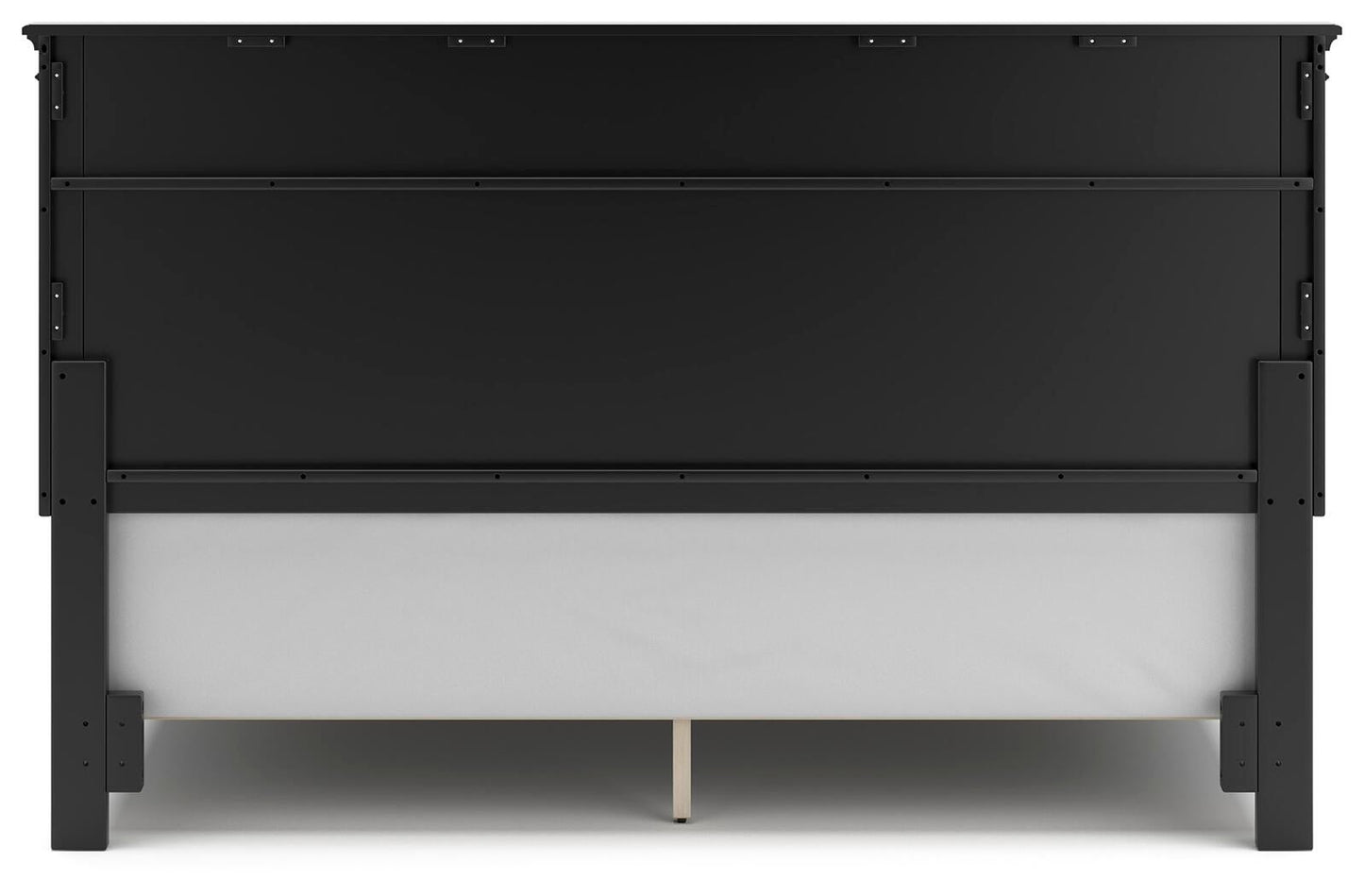Lanolee King Panel Bed with Mirrored Dresser, Chest and Nightstand