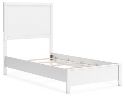 Binterglen Twin Panel Bed with Mirrored Dresser and Nightstand
