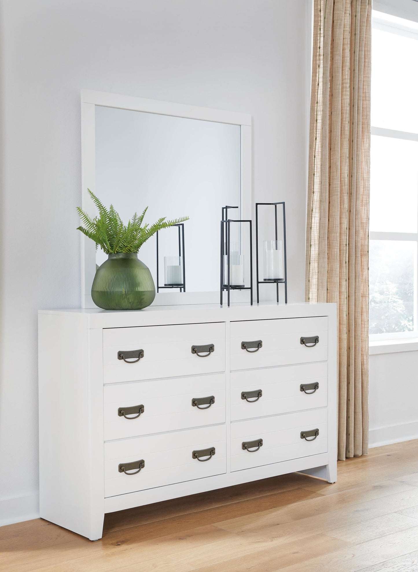 Binterglen Twin Panel Bed, Dresser, Mirror, Chest and Nightstand