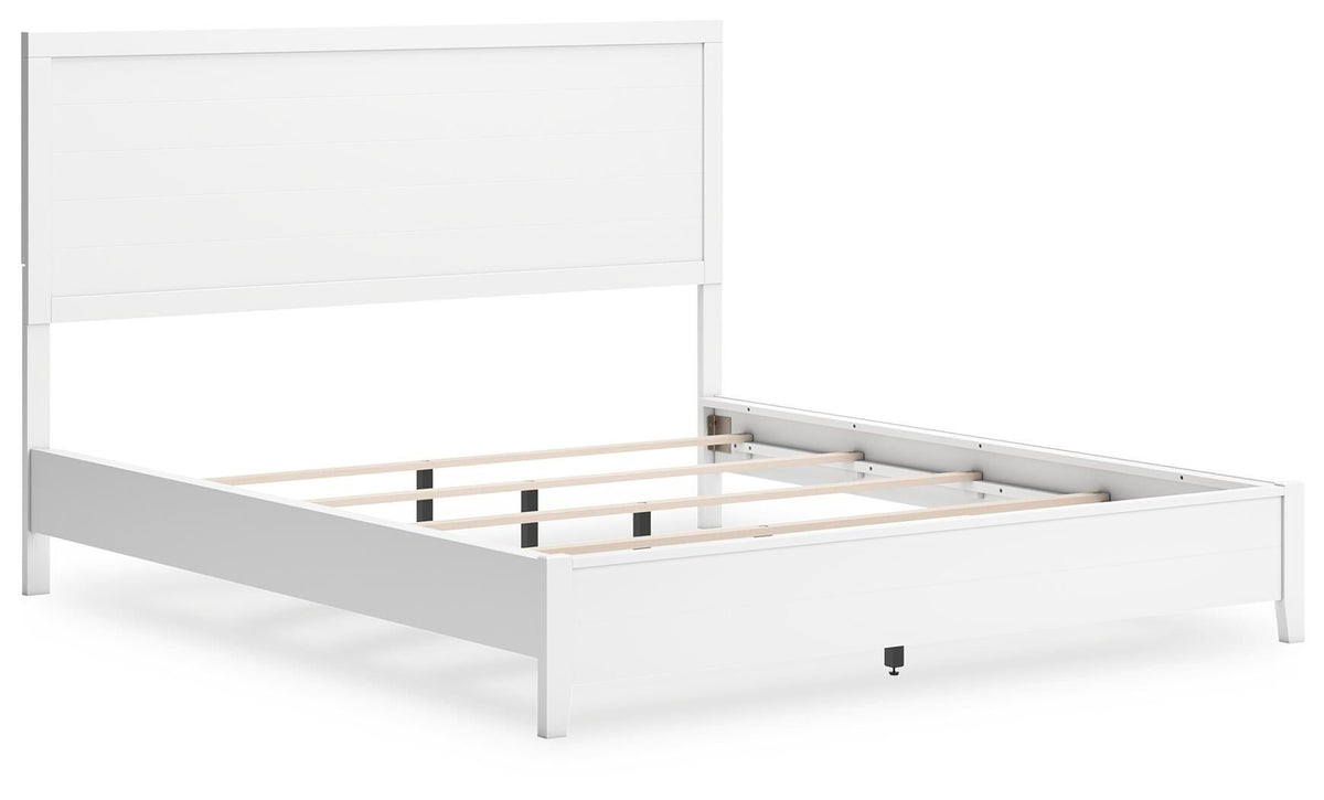 Binterglen California King Panel Bed, Dresser, Mirror, Chest and Nightstand