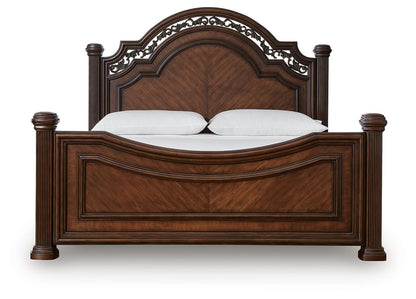 Lavinton King Poster Bed, Dresser, Mirror, Chest and Nightstand