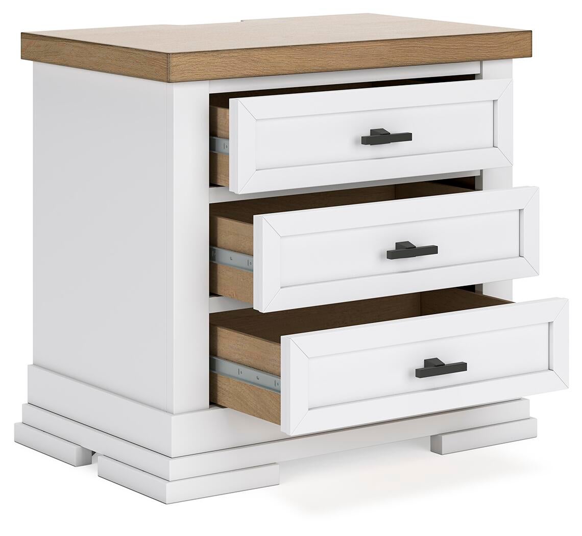 Ashbryn King Panel Storage Bed, Dresser, Mirror and Nightstand