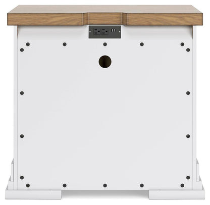 Ashbryn King Panel Storage Bed, Dresser, Mirror, Chest and Nightstand