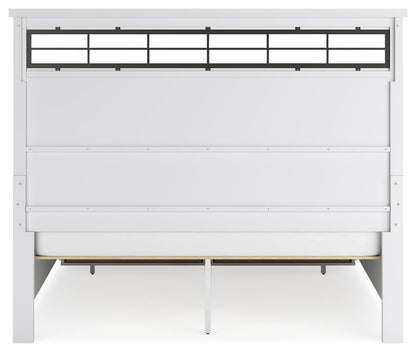 Ashbryn California King Panel Storage Bed, Dresser, Mirror and Nightstand