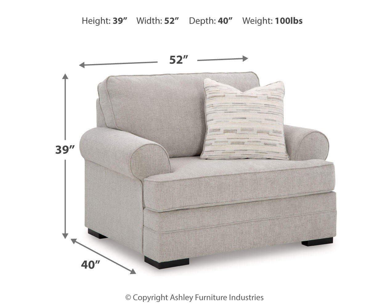 Eastonbridge Sofa Chaise, Chair, and Ottoman