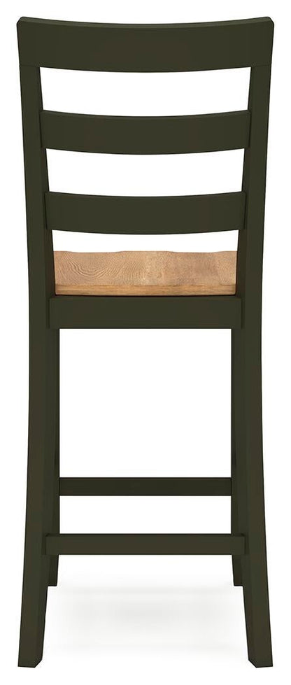 Gesthaven Counter Height Dining Table and 2 Barstools